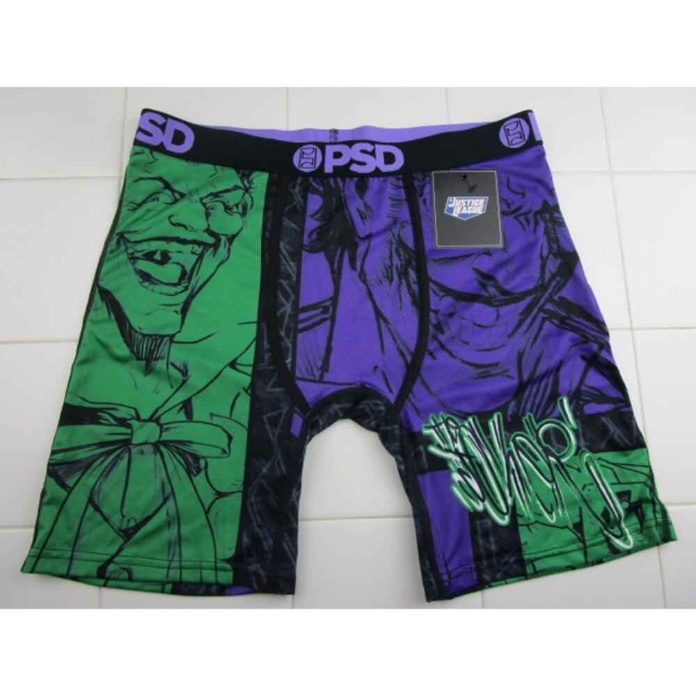 PSD The Joker Split DC Men's Size Large Underwear Boxer‎ Briefs
